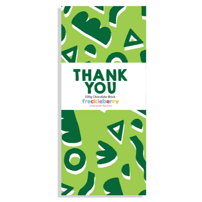 Freckleberry Chocolate Block Thank You