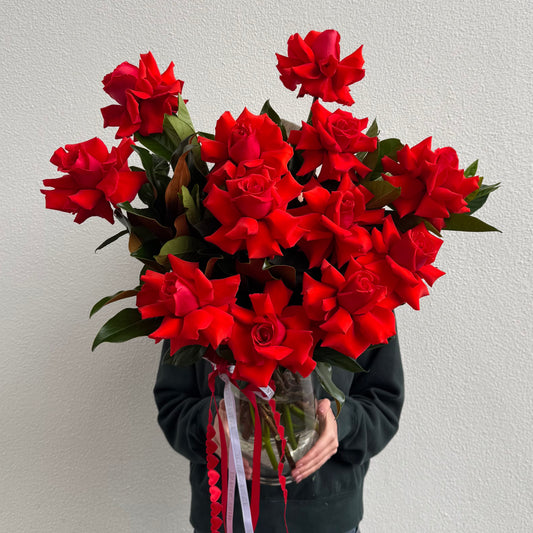 Red Romance Vase